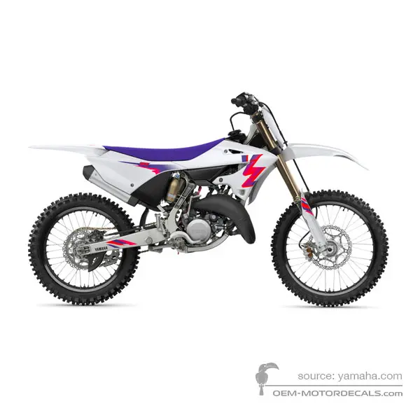 Yamaha YZ125 Anniversary Edition 2024 - Blanc - Purplish White Solid 1