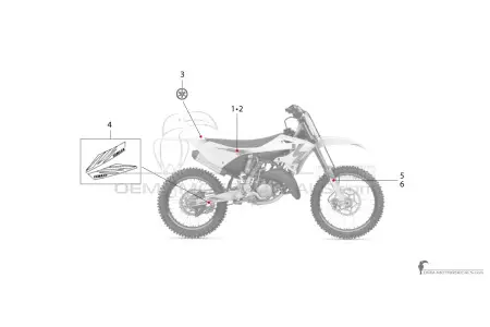 Yamaha YZ125 Anniversary Edition 2024 - Blanc