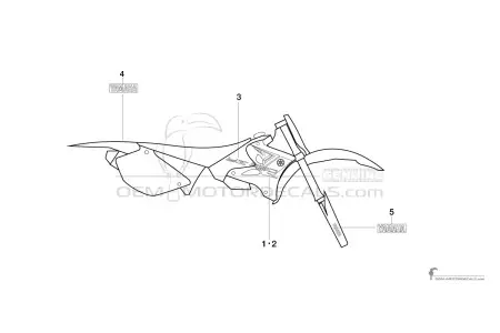Yamaha YZ250 2013 - Blu