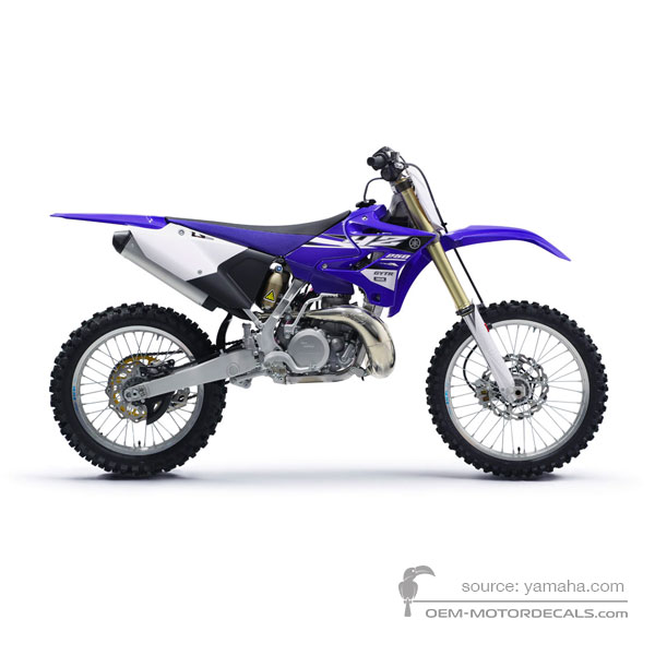 Naklejki do Yamaha YZ250 2015 - Niebieski • Yamaha Naklejki OEM