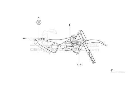 Yamaha YZ250 2015 - Blau