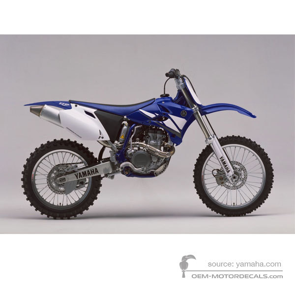 Decals for Yamaha YZ450F 2003 - Blue • Yamaha OEM Decals