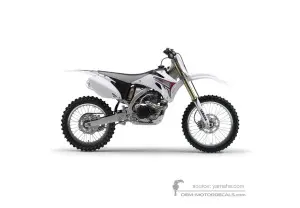 Pegatinas para Yamaha YZ450F 2008 - Blanco • Yamaha Pegatinas OEM