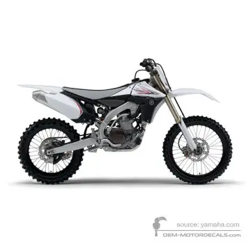 Yamaha YZ450F 2010 - Weiss - Purplish White Solid 1