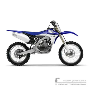 Yamaha YZ450F 2011 - Blue - Deep Purplish Blue Solid E