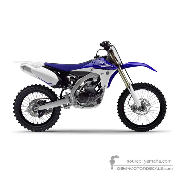 Yamaha YZ450F 2013 - Blau - Deep Purplish Blue Solid E