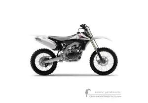 Decals for Yamaha YZ450F 2013 - White • Yamaha OEM Decals
