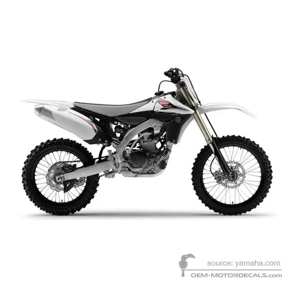 Yamaha YZ450F 2013 - Weiss - Purplish White Solid 1
