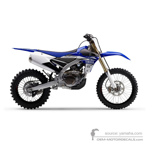 Stickers voor Yamaha YZ450F 2017 - Blauw • Yamaha OEM Stickers