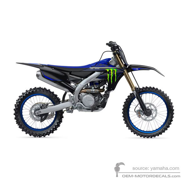 Naklejki do Yamaha YZ450F 2021 - Czarny • Yamaha Naklejki OEM