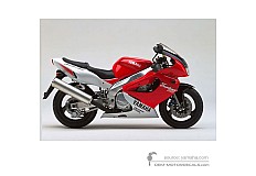 Decals for Yamaha YZF1000R THUNDERACE 1996 - Red • Yamaha OEM Decals