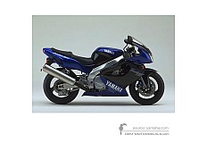 Decals for Yamaha YZF1000R THUNDERACE 1997 - Black • Yamaha OEM Decals
