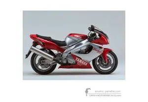 Decals for Yamaha YZF1000R THUNDERACE 2000 - Red • Yamaha OEM Decals