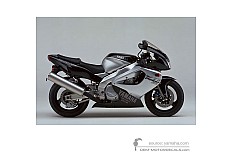 Naklejki do Yamaha YZF1000R THUNDERACE 2000 - Czarny • Yamaha Naklejki OEM