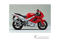 Aufkleber für Yamaha YZF600R THUNDERCAT 1997 - Rot • Yamaha OEM-Aufkleber