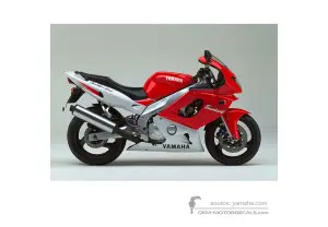 Decals for Yamaha YZF600R THUNDERCAT 1997 - Red • Yamaha OEM Decals