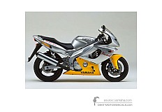 Adesivi per Yamaha YZF600R THUNDERCAT 1996 - Grigio • Yamaha Adesivi OEM