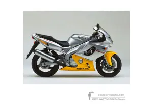 Decals for Yamaha YZF600R THUNDERCAT 1997 - Gray • Yamaha OEM Decals