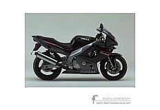 Decals for Yamaha YZF600R THUNDERCAT 1997 - Black • Yamaha OEM Decals