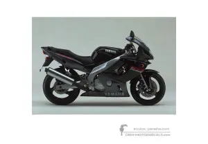 Decals for Yamaha YZF600R THUNDERCAT 1997 - Black • Yamaha OEM Decals