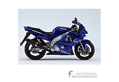 Aufkleber für Yamaha YZF600R THUNDERCAT 2001 - Blau • Yamaha OEM-Aufkleber