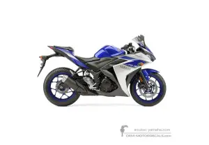 Aufkleber für Yamaha YZF R3 2015 - Blau • Yamaha OEM-Aufkleber
