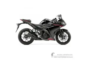 Adesivi per Yamaha YZF R3 2015 - Nero • Yamaha Adesivi OEM