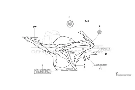 Yamaha YZF R3 2016 - Szary