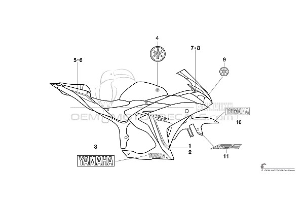 Yamaha YZF R3 2016 - Grau