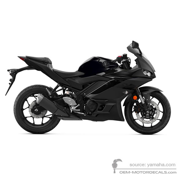 Pegatinas para Yamaha YZF R3 2020 - Negro • Yamaha Pegatinas OEM