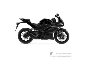Aufkleber für Yamaha YZF R3 2024 - Schwarz • Yamaha OEM-Aufkleber