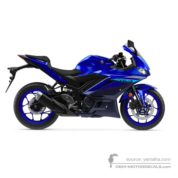 Yamaha YZF R3 2024 - Blue - Deep Purplish Blue Metallic C