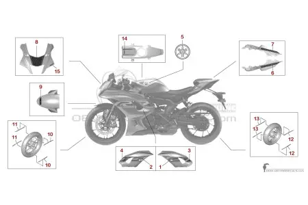 Yamaha YZF R7 2024 - Grau