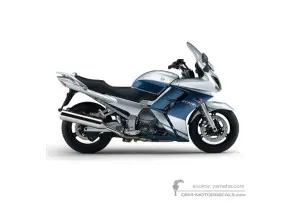 Autocollants pour Yamaha FJR1300 2005 - Argent • Yamaha Autocollants OEM