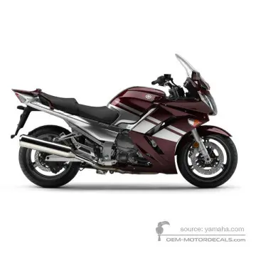 Yamaha FJR1300 2007 - Czerwony - Dark Grayish Red Metallic 3