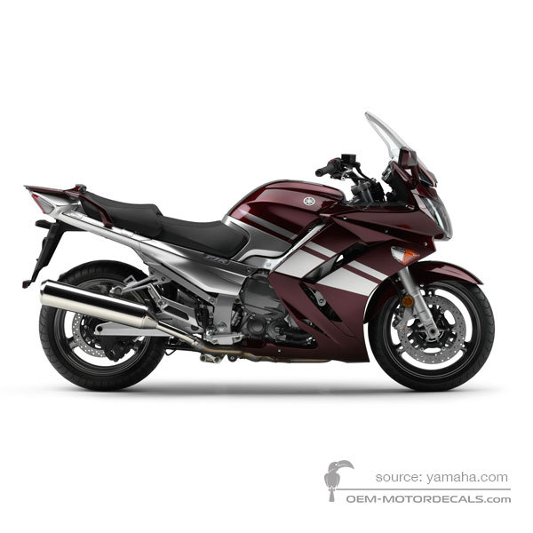 Naklejki do Yamaha FJR1300 2007 - Czerwony • Yamaha Naklejki OEM