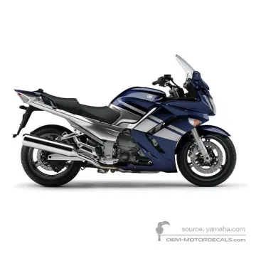 Yamaha FJR1300 2007 - Blue - Dark Purplish Blue Metallic U