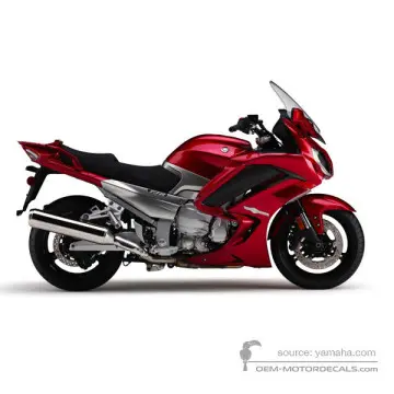 Yamaha FJR1300 2014 - Czerwony - Deep Red Metallic K
