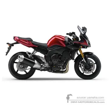 Yamaha FZ1S FAZER 2006 - Czerwony - Deep Red Metallic K