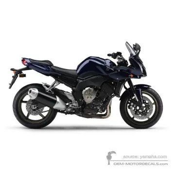 Yamaha FZ1S FAZER 2006 - Blue - Dark Purplish Blue Metallic U