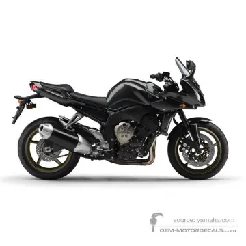 Yamaha FZ1S FAZER 2008 - Czarny - Dark Gray Metallic G