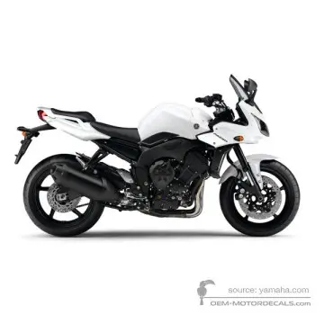 Yamaha FZ1S FAZER 2010 - Biały - Bluish White Cocktail 1