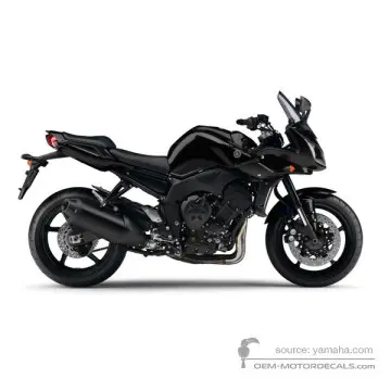 Yamaha FZ1S FAZER 2010 - Zwart - Black Metallic X