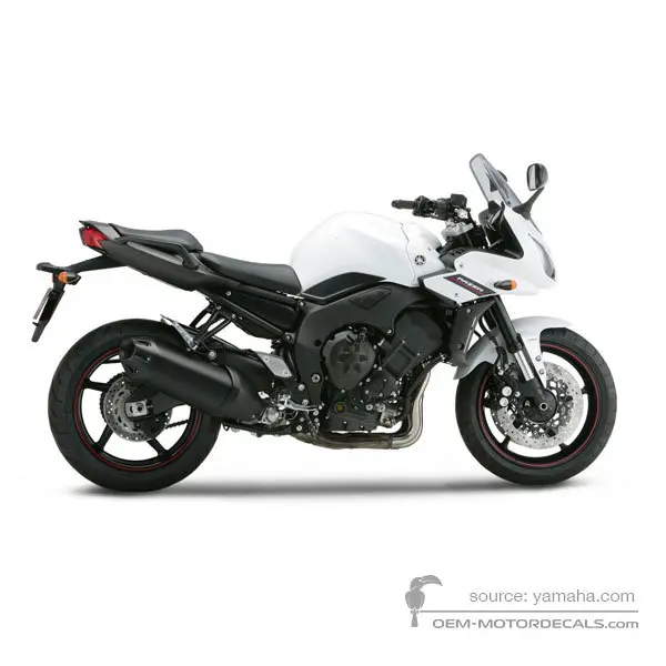 Yamaha FZ1S FAZER 2012 - Weiss - Bluish White Cocktail 1
