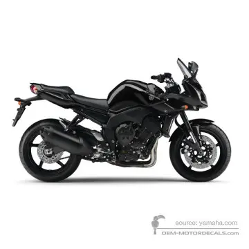 Yamaha FZ1S FAZER 2012 - Zwart - Black Metallic X