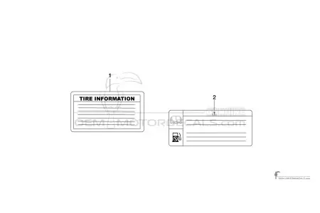 Yamaha FZ1S FAZER - Caution labels
