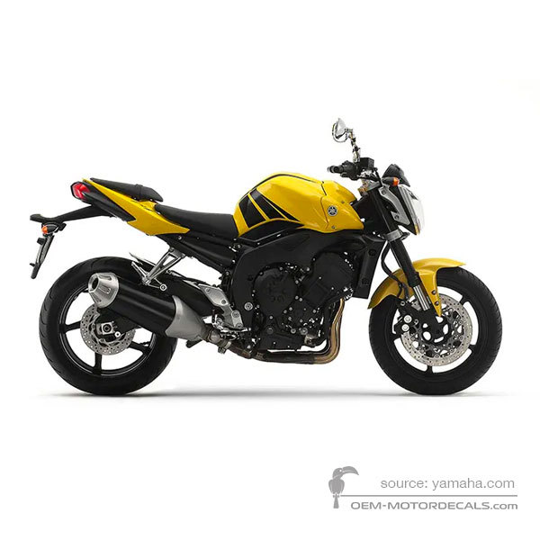 Aufkleber für Yamaha FZ1N 2006 - Gelb • Yamaha OEM-Aufkleber