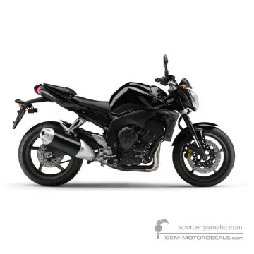 Yamaha FZ1N 2008 - Zwart - Black Metallic X