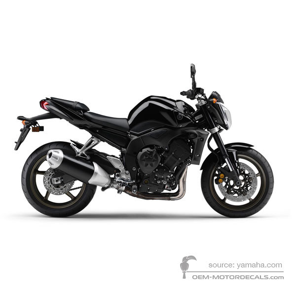 Aufkleber für Yamaha FZ1N 2009 - Schwarz • Yamaha OEM-Aufkleber