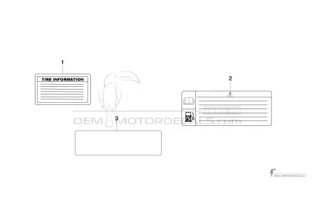 Yamaha FZ1N - Caution labels